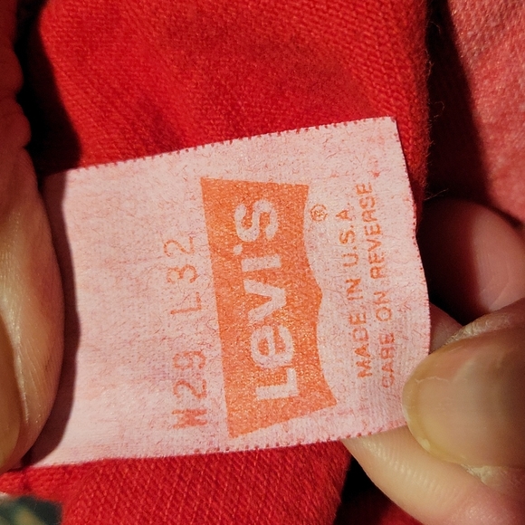 Levi 501 red jeans - Picture 4 of 4